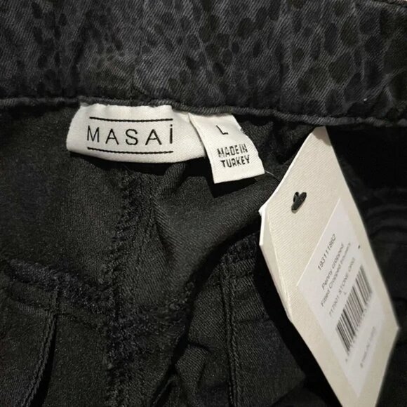 MASAI NWT Penny Trousers Snakeskin Print Pants in Stone Colour ($168 USD) - Picture 5 of 7